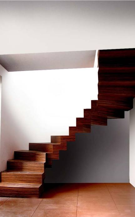 nowoczesne schody drewniane