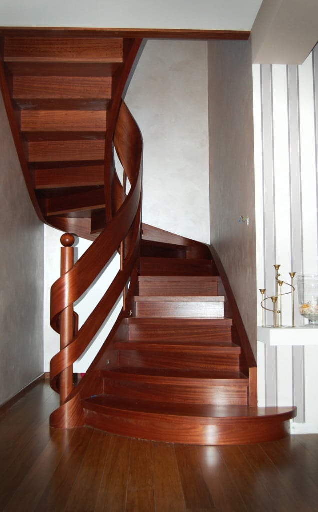 nowoczesne schody drewaniane